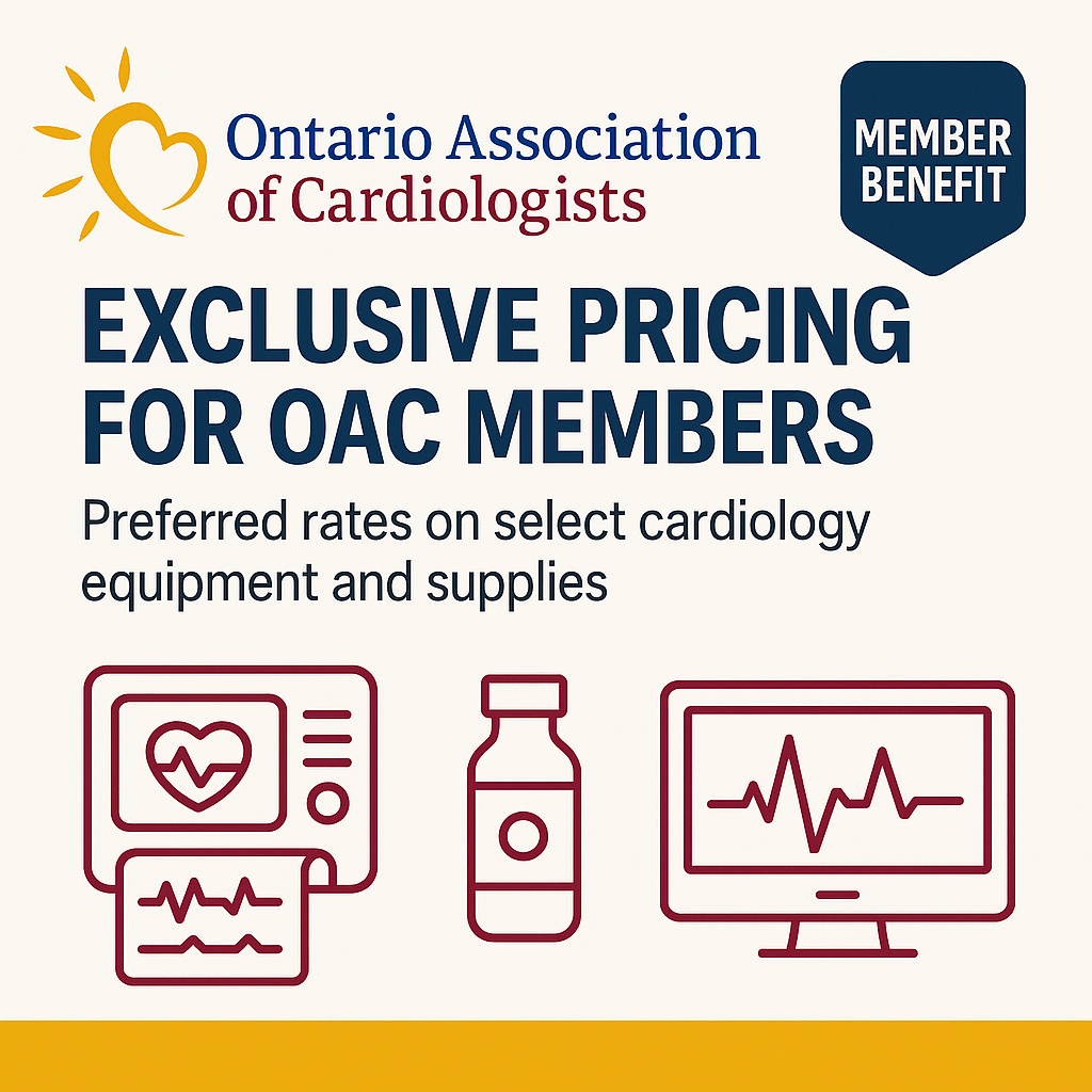 The OAC has secured exclusive pricing agreements with industry partners to help members reduce practice costs, including preferential pricing on Definity® echocardiography contrast and discounted Norav Medical stress systems.